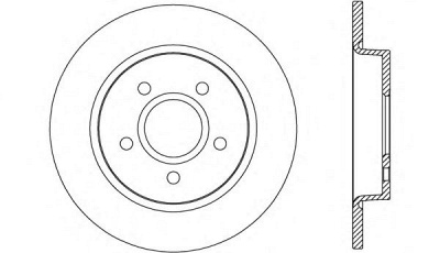 OPEN PARTS bda267010 -  Тормозной диск